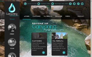 canyoningpyrenees.com website preview
