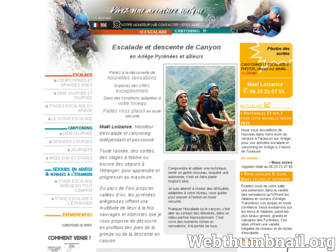 escalade-canyon.com website preview