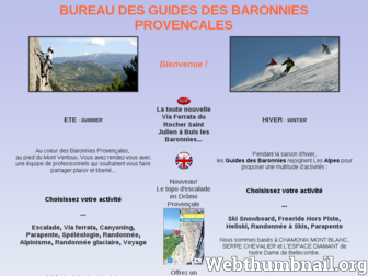 guides-baronnies.com website preview