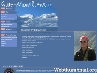 guide-montblanc.com website preview