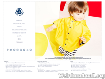 petit-bateau.com website preview