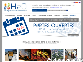 h2o-bateau.fr website preview