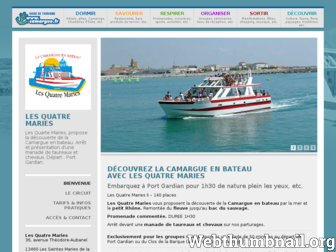 bateaux-4maries.camargue.fr website preview