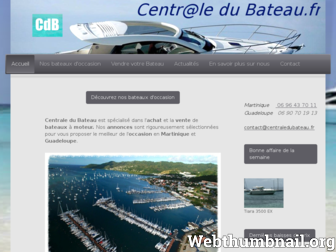 centraledubateau.fr website preview