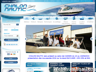 chalon-nautic.com website preview