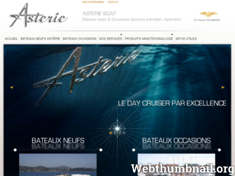 asterieboat.com website preview