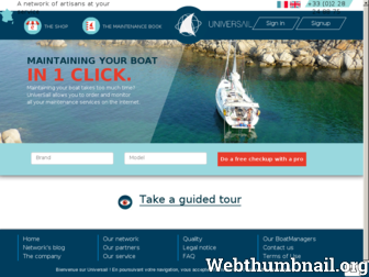 application.universail.fr website preview