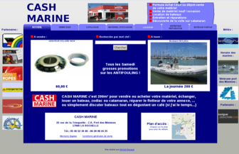 cash-marine.fr website preview