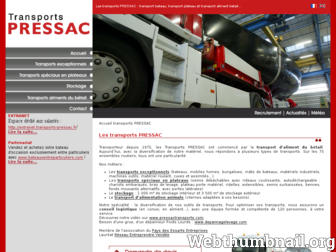 transports-pressac.fr website preview