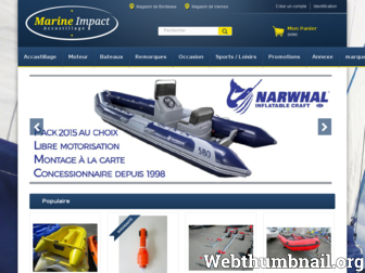 marine-impact.com website preview