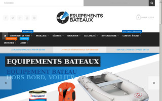 equipements-bateaux.com website preview