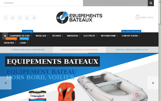 equipements-bateaux.com website preview