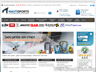 nautisports.com website preview