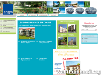 entys-immobilier.com website preview