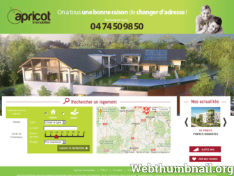 apricot-immobilier.com website preview