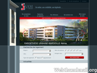 sam-immo.fr website preview