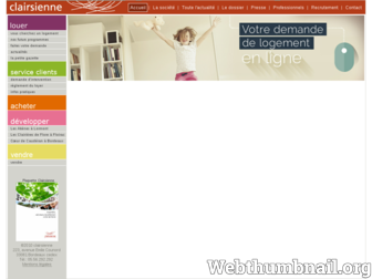 clairsienne.com website preview