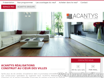 acantys-realisations.fr website preview