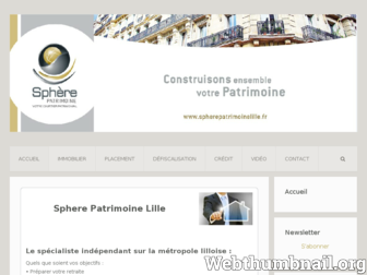 spherepatrimoinelille.fr website preview