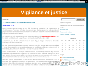 vigilancejustice.canalblog.com website preview