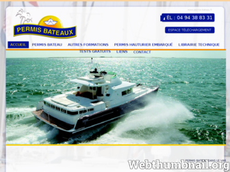 permis-bateau.fr website preview