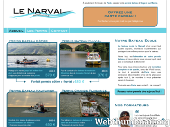 permisbateaulenarval.fr website preview