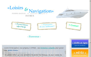 permisbateau-istres.com website preview