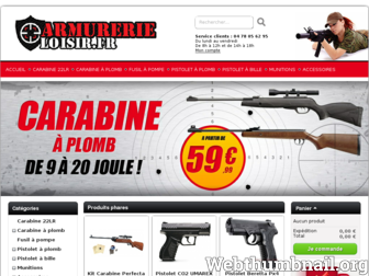 Achat / Vente de carabine à plomb - Armurerie Loisir