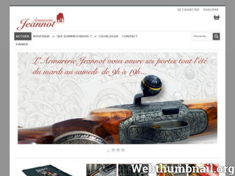 boutique-armureriejeannot.com website preview