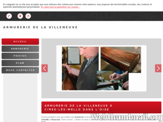 armurerie-villeneuve.fr website preview