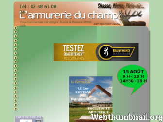 armurerieduchamp.fr website preview