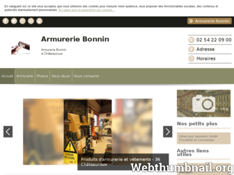 armureriebonnin.fr website preview