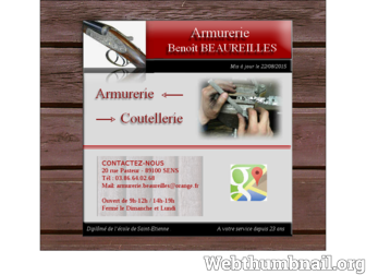 armurerie-beaureilles.com website preview
