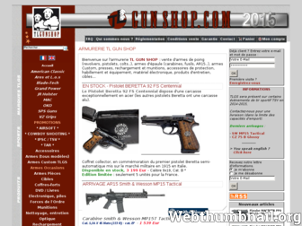 tlgunshop.com website preview