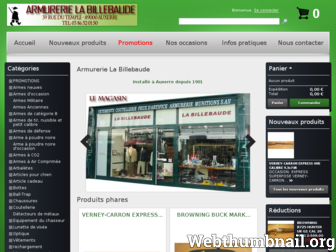 armurerielabillebaude.com website preview