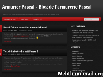 blog-armurerie-pascal.com website preview