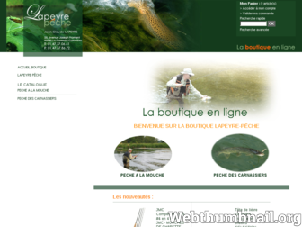 boutique.lapeyre-peche.fr website preview