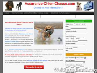 assurance-chien-chasse.com website preview