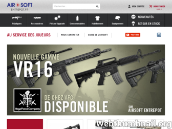 airsoft-entrepot.fr website preview