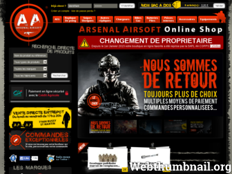 arsenal-airsoft.com website preview