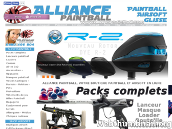 alliancepaintball.com website preview