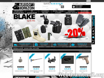 airsoft-horizon.fr website preview