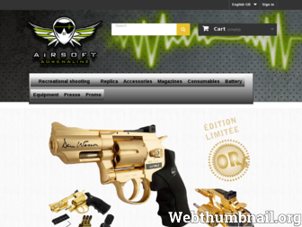 airsoft-adrenaline.fr website preview