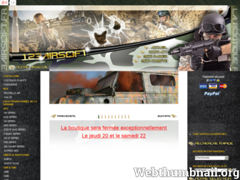 123airsoft.fr website preview