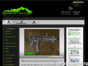 airsoftandco.fr website preview