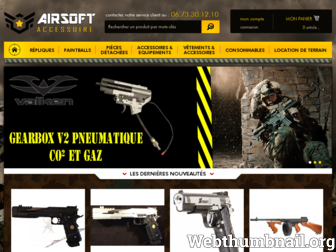 airsoft-accessoire.fr website preview