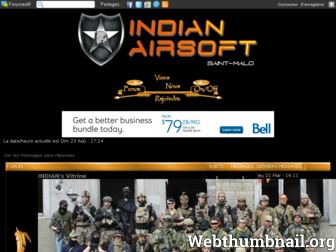 indianairsoft.forumactif.org website preview