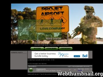 projet-airsoft.lebonforum.com website preview