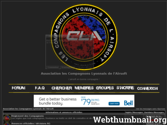 cla-airsoft.forumactif.org website preview
