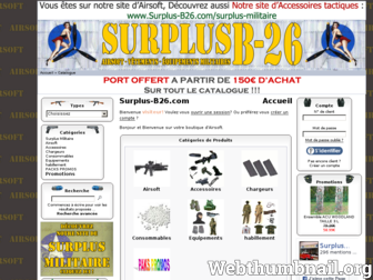 surplus-b26.com website preview